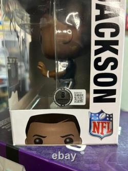 Bo Jackson Raiders Signed Autographed NFL Football Funko Pop-bas Coa Beckett