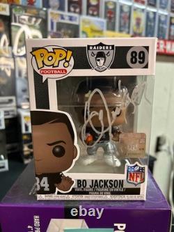 Bo Jackson Raiders Signed Autographed NFL Football Funko Pop-bas Coa Beckett