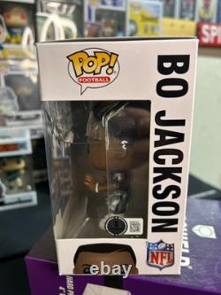 Bo Jackson Raiders Signed Autographed NFL Football Funko Pop-bas Coa Beckett
