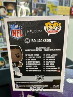 Bo Jackson Raiders Signed Autographed NFL Football Funko Pop-bas Coa Beckett