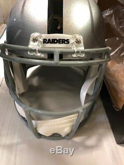 Bo Jackson Raiders Speed Helmet F/S Full Size Autographed Signed Beckett COA HOL