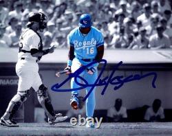 Bo Jackson Royals Bases Action Signed Autographed Photo Authentic 8X10 COA