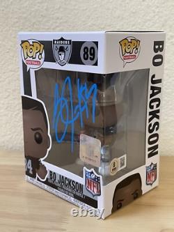 Bo Jackson SIGNED. AUTOGRAPHED. Raiders Funko POP! #89. BECKETT WITNESS COA