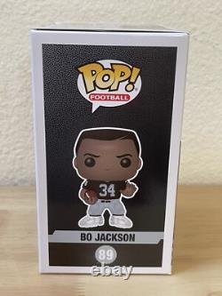 Bo Jackson SIGNED. AUTOGRAPHED. Raiders Funko POP! #89. BECKETT WITNESS COA