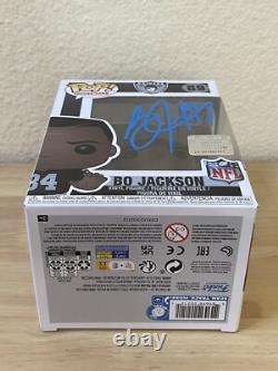 Bo Jackson SIGNED. AUTOGRAPHED. Raiders Funko POP! #89. BECKETT WITNESS COA