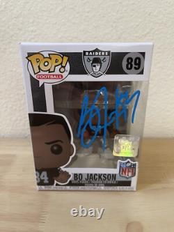 Bo Jackson SIGNED. AUTOGRAPHED. Raiders Funko POP! #89. BECKETT WITNESS COA