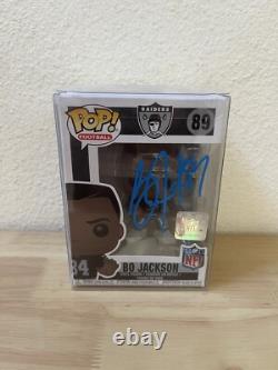 Bo Jackson SIGNED. AUTOGRAPHED. Raiders Funko POP! #89. BECKETT WITNESS COA