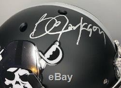 Bo Jackson SIGNED Custom Raiders Authentic Full Size Helmet with GTSM Holo & Proof