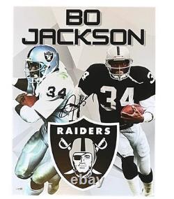 Bo Jackson Signed 18x25 Raiders Photo Board Autographed JSA COA