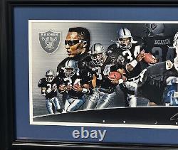 Bo Jackson Signed 36x12 Framed Raiders Royals Pano Photo Collage Autograph BAS