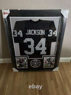 Bo Jackson Signed Auto Raiders Football Jersey Framed 44x36 Radtke COA