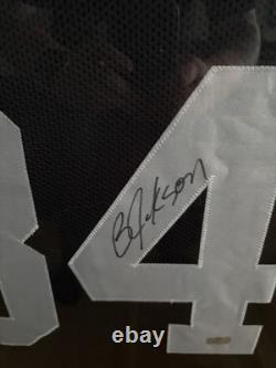 Bo Jackson Signed Auto Raiders Football Jersey Framed 44x36 Radtke COA