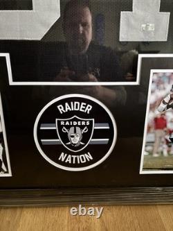 Bo Jackson Signed Auto Raiders Football Jersey Framed 44x36 Radtke COA