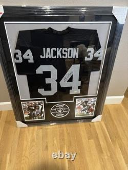 Bo Jackson Signed Auto Raiders Football Jersey Framed 44x36 Radtke COA