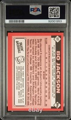 Bo Jackson Signed Autographed 1986 Topps Traded Tiffany #50T Card RC PSA AUTO 10