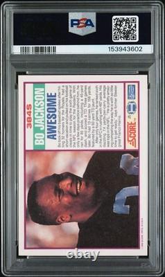 Bo Jackson Signed Autographed 1989 Score Supplemental #384S Card PSA