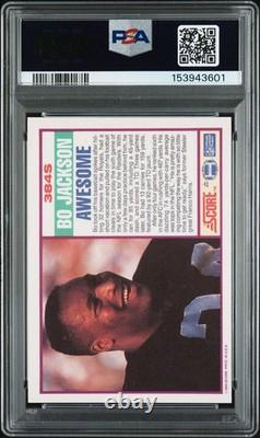 Bo Jackson Signed Autographed 1989 Score Supplemental #384S Card PSA