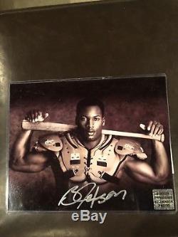 Bo Jackson Signed Autographed 8x10 Photo Bo Knows Iconic Image COA with BO HOLO