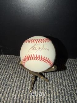 Bo Jackson Signed Autographed Baseball Royals White Sox No COA with Display Stand