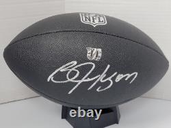 Bo Jackson Signed Autographed Black Football Oakland Raiders Players HOLOGRAM