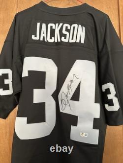 Bo Jackson Signed/Autographed Black M&N Jersey Beckett Oakland Raiders