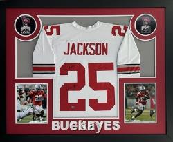 Bo Jackson Signed Autographed Buckeyes White Custom Jersey Custom Framed COA