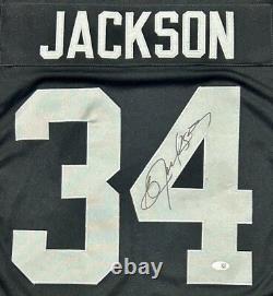 Bo Jackson Signed Autographed Custom Black/Gray Jersey JSA Authenticated