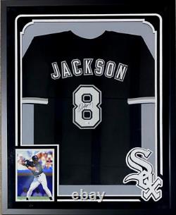 Bo Jackson Signed Autographed Framed Black Jersey JSA Suede Cut Logo