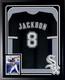 Bo Jackson Signed Autographed Framed Black Jersey JSA Suede Cut Logo