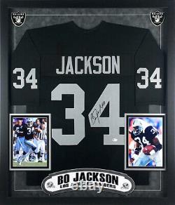 Bo Jackson Signed Autographed Los Angeles Raiders Jersey Deluxe Framed Beckett