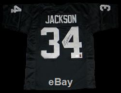 Bo Jackson Signed Autographed Oakland Raiders #34 Black Jersey Jsa