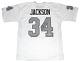 Bo Jackson Signed Autographed Oakland Raiders #34 White Jersey Beckett
