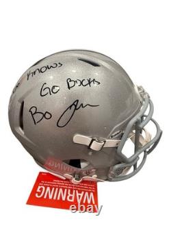 Bo Jackson Signed Autographed Ohio State Buckeyes Authentic Full Size Helmet COA Bo Jackson Signed Autographed Ohio State Buckeyes Authentic Full Size Helmet COA