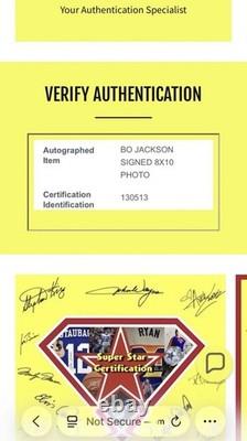 Bo Jackson Signed Autographed Raiders 8x10 Photo With COA