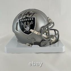 Bo Jackson Signed Autographed Raiders FLASH Mini Helmet Beckett BAS