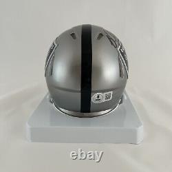 Bo Jackson Signed Autographed Raiders FLASH Mini Helmet Beckett BAS