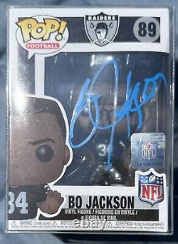 Bo Jackson Signed Autographed Raiders Football NFL Funko POP #89 Witness Beckett