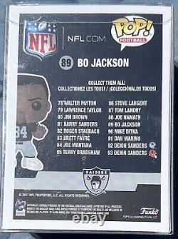 Bo Jackson Signed Autographed Raiders Football NFL Funko POP #89 Witness Beckett