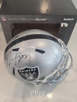 Bo Jackson Signed Autographed Raiders Full Size Speed Full Size Helmet Bo COA