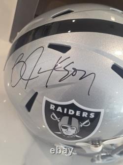 Bo Jackson Signed Autographed Raiders Full Size Speed Full Size Helmet Bo COA