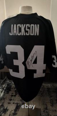 Bo Jackson Signed Autographed Raiders Mitchell & Ness Legacy Jersey Beckett BAS