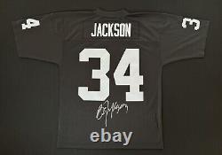 Bo Jackson Signed Autographed Raiders Mitchell & Ness Legacy Jersey Beckett BAS