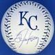 Bo Jackson Signed Autographed Royals Team Stitch Logo MLB Baseball with Beckett