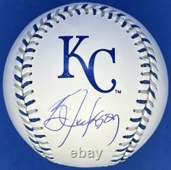 Bo Jackson Signed Autographed Royals Team Stitch Logo MLB Baseball with Beckett