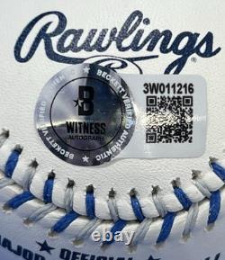 Bo Jackson Signed Autographed Royals Team Stitch Logo MLB Baseball with Beckett