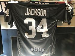 Bo Jackson Signed Black Jersey (COA)