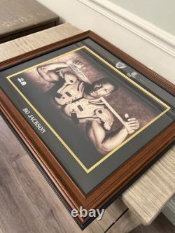 Bo Jackson Signed Bo Knows Shoulder Pads Bat 16x20 Photo Tristar Royals Raiders