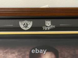 Bo Jackson Signed Bo Knows Shoulder Pads Bat 16x20 Photo Tristar Royals Raiders