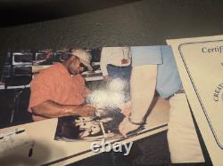 Bo Jackson Signed Bo Knows Shoulder Pads Bat 16x20 Photo Tristar Royals Raiders