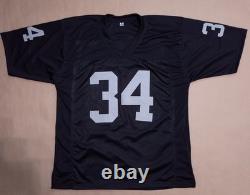 Bo Jackson Signed Custom Oakland Raiders Black Jersey (XL) Beckett COA